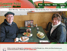 Tablet Screenshot of elmwoodpizza.com